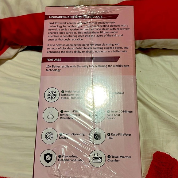 PINK: Vogue Now Luxglow Facial Steamer Home Spa Kit - Picture 5 of 6